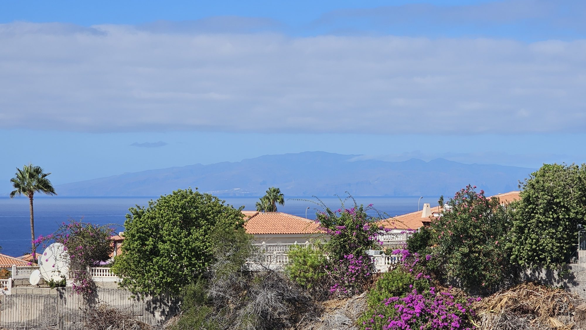 Blick auf La Gomera vom Ferienhaus