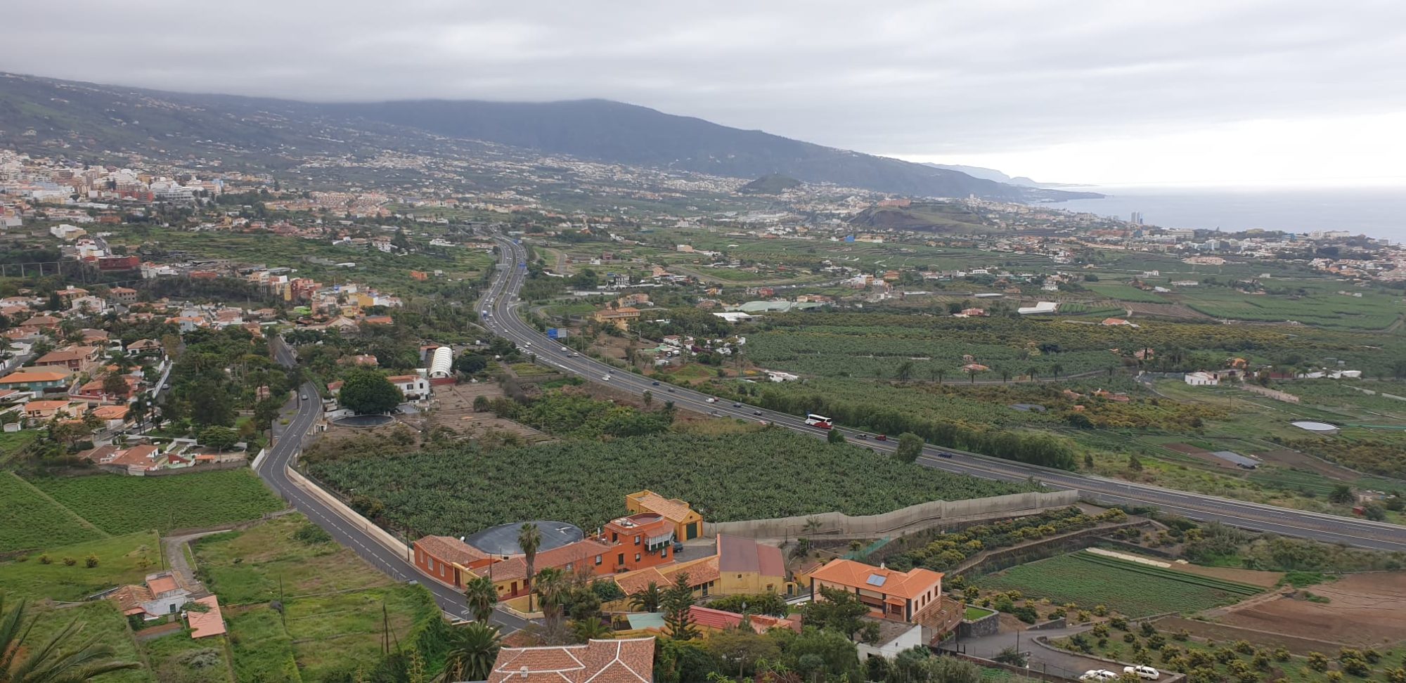 Das Orotava-Tal vom Mirador Humboldt aus gesehen